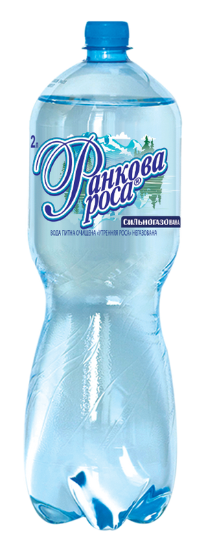 Вода ''Ранкова роса'' 2,0л сильногазована